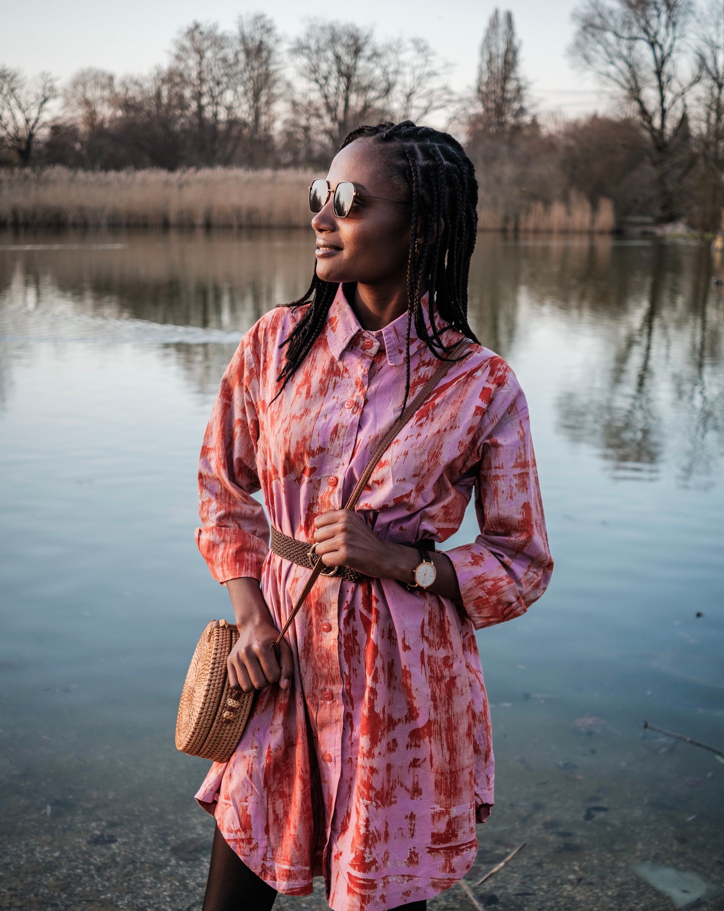Batik Shirt dress