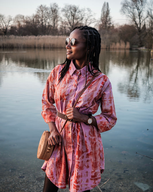Batik Shirt dress